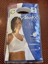 VTG Playtex 18 hour bra 4159 Wirefree white 42C Cooling Comfort New