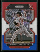 Mason Thompson 2022 Panini Prizm Red/White/Blue Prizm #28 RC Nationals