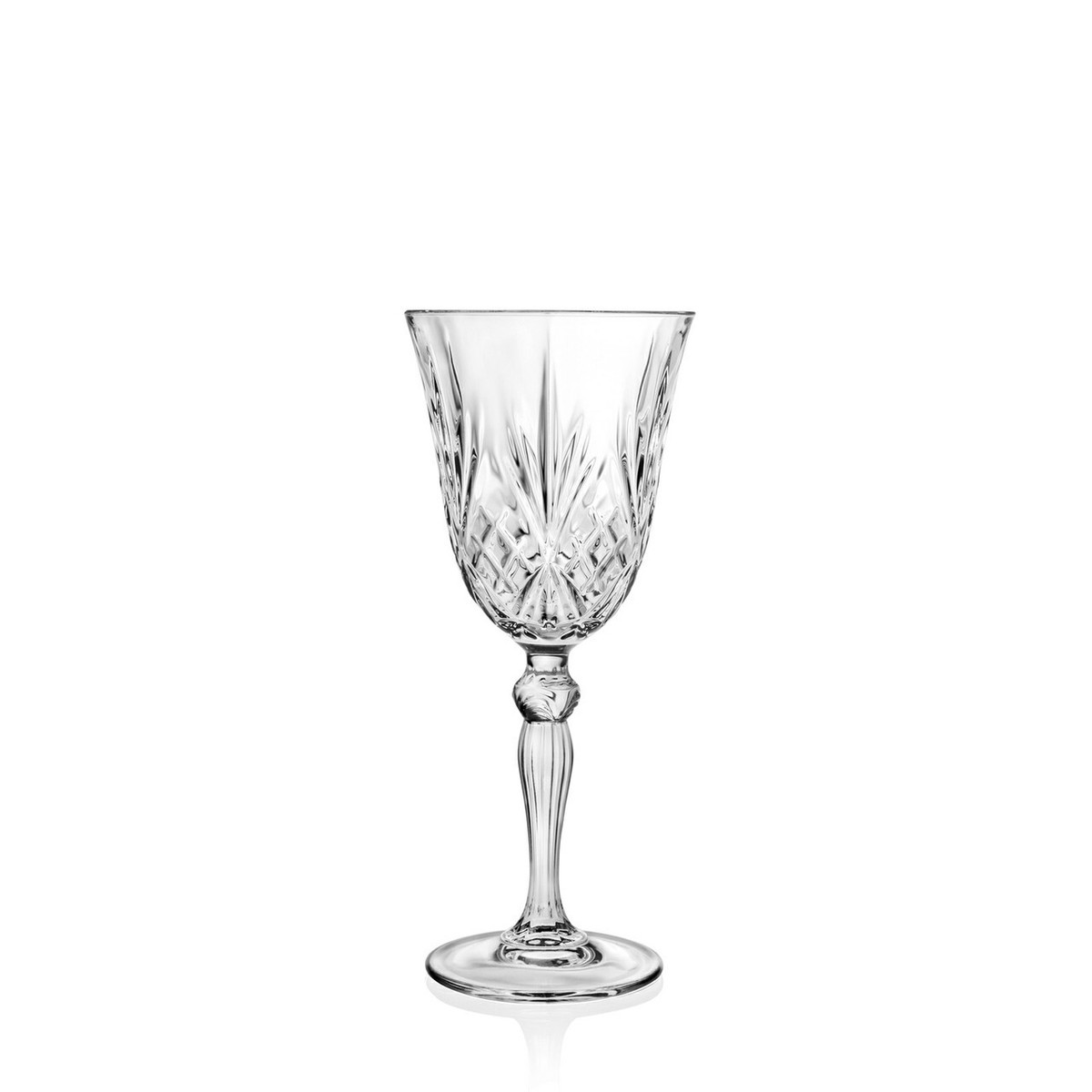 Weinglas Melodia 210 Ml – Kristallkelch Mit Retro-Schliff Für Rotwein, Weißwein & Cocktails