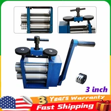Manual Combination Rolling Mill Machine Jewelry Metal Tools Equipments NEW 75mm
