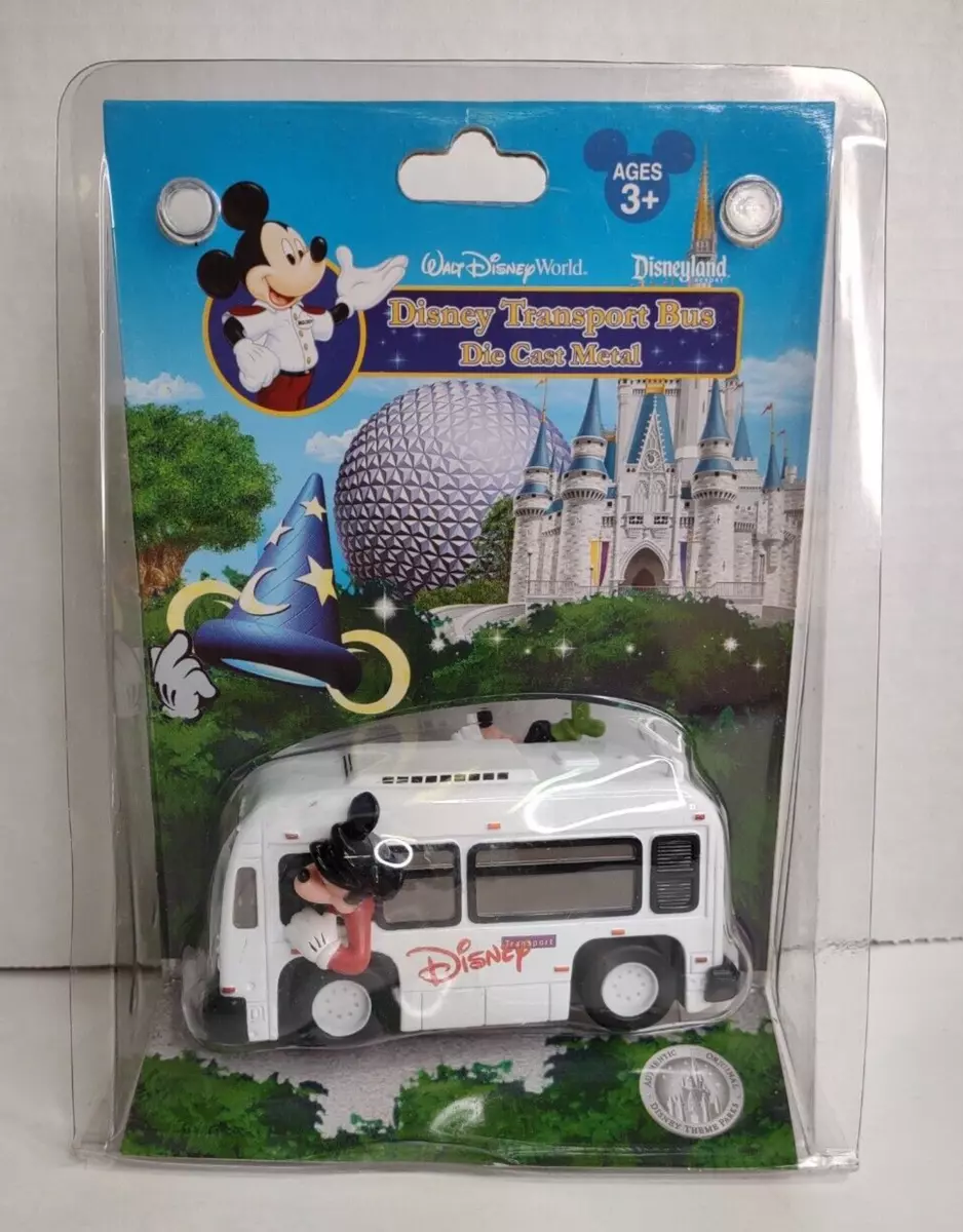 Disney Theme Park Collection Die Cast Metal Vehicle Transport Bus