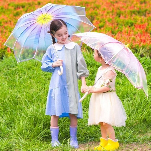 Wpc. Flower Fairies Umbrella Kids Long Umbrella Pink/Green/Blue Vinyl JAPAN NEW - Picture 53 of 58