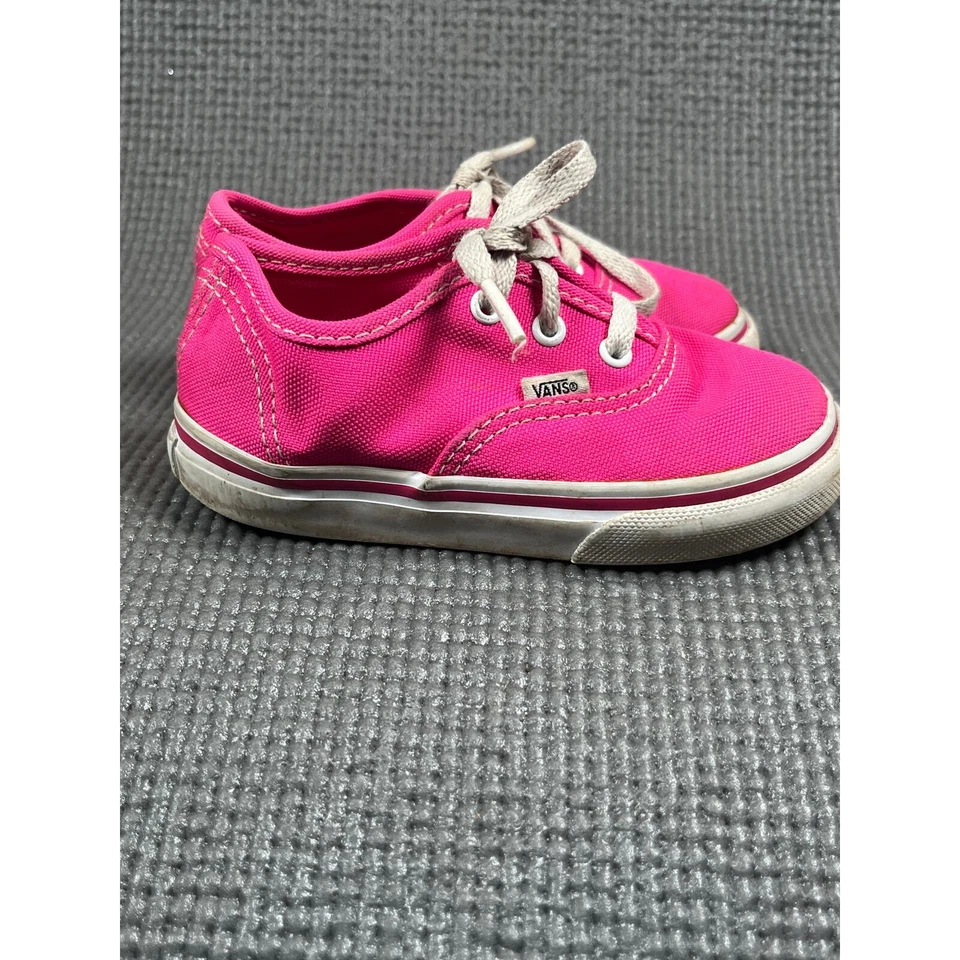 Vans Old Skool Tenis Zapatos Niño Pequeño Talla 7 Rosa Lona Unisex Con Cordones Informales Foto 4 de 4