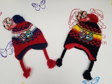 Mütze Inkamütze Ohrenmütze Bommelmütze Super Mario Größe 52 