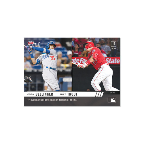 2019 Topps Now 687 Cody Bellinger / Mike Trout