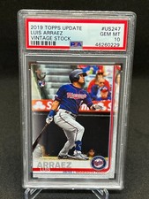 2019 Topps Update Luis Arraez Vintage Stock /99 Rookie RC PSA 10 #US247