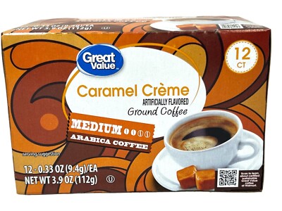 Great Value Caramel Creme Medium Roast Coffee K Cups oz