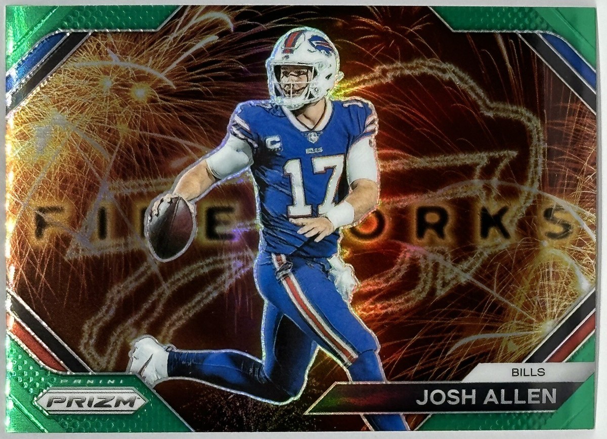 Bills QB Josh Allen 2023 Panini Prizm Football Green