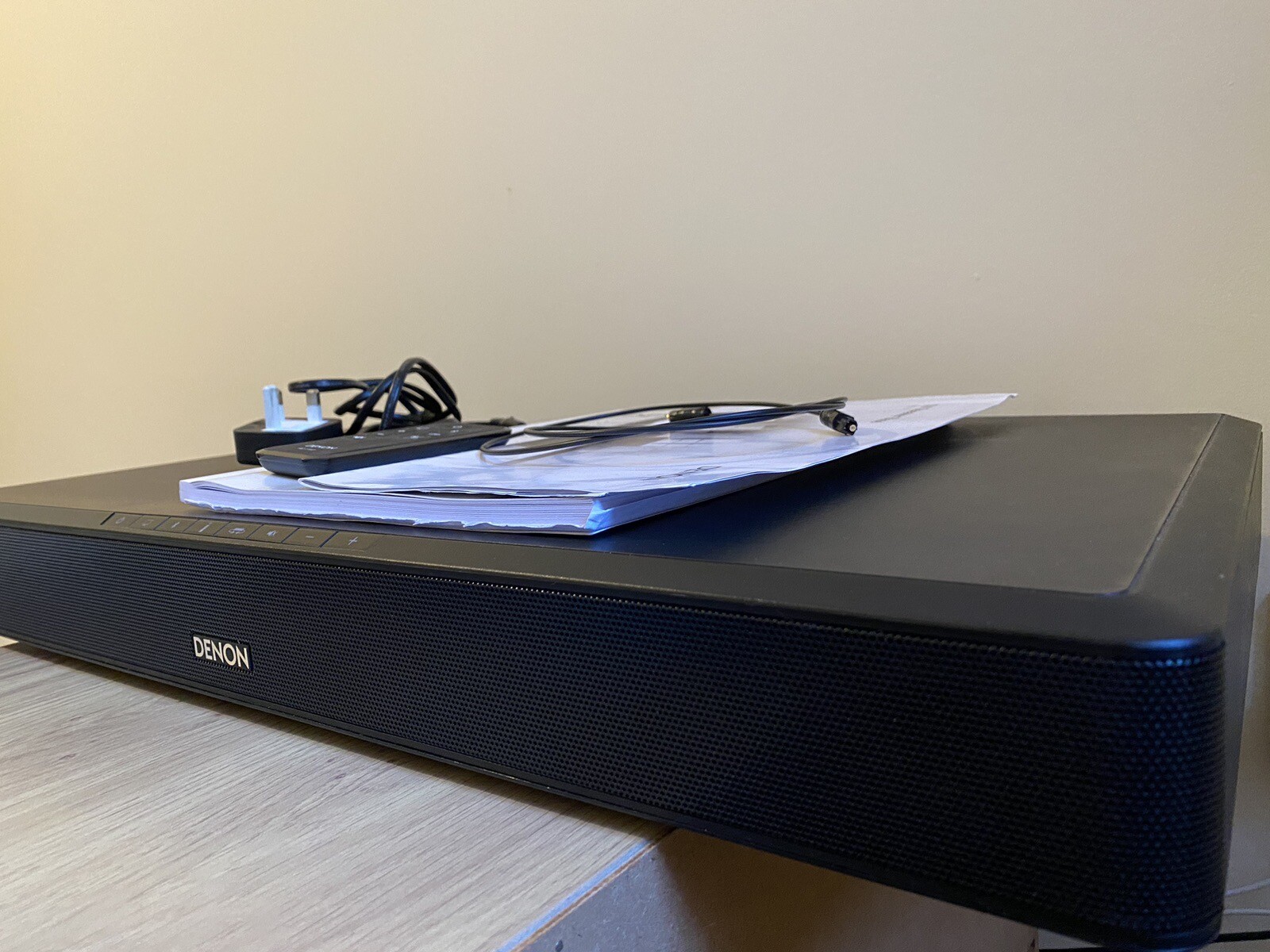 Denon DHTT100 Sound Bar TV Speaker Base, Bluetooth,Remote eBay