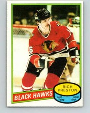 1980-81 O-Pee-Chee #41 Rich Preston  Chicago Blackhawks V37379