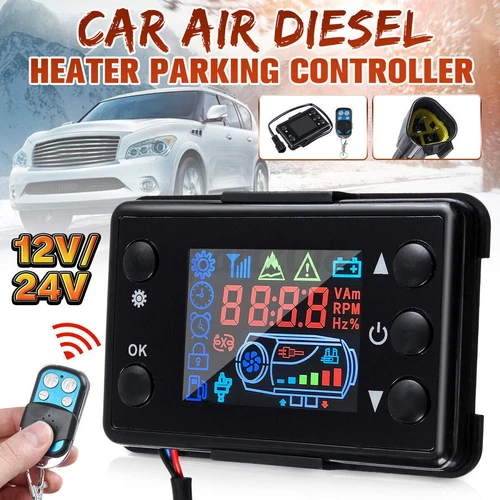 LCD Monitor Schalter Für Air Diesel Standheizung Luftheizung + Fernbedienung DHL - Bild 10 von 10