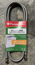 Fluidmaster 38 60 Stainless Steel Dishwasher Connector W Inlet Elbow 6w60 10