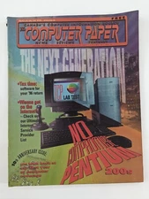 Vintage Magazine Computer Paper Computer Info Resource Feb 1997