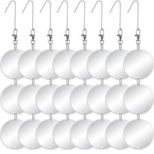 Upgraded Bird Scare Discs Set - Large 24 Discs - Highly Reflective Double-Sid...