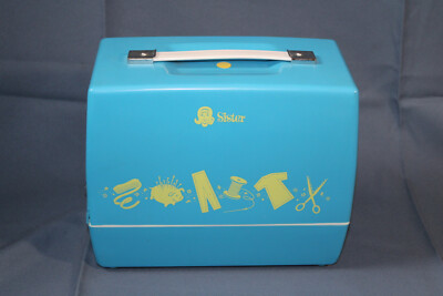 vintage an・an no.25 Vintage Sister Sewing Machine Toy Electric Blue Case Model