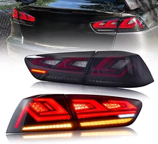 HCmotion LED Tail Lights For Mitsubishi Lancer EVO X 2008-2020 Smoked Rear Lamp
