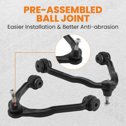Front Suspension Upper Control Arms Tie Rods for 1999-2006 Silverado Sierra 1500 - Picture 4 of 11