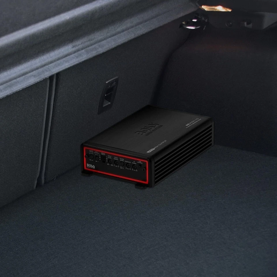 Boss BE2000.1D 2000 Watt  Class D Monoblock Car Subwoofer Amplifier Bass Knob - Image 3 of 4