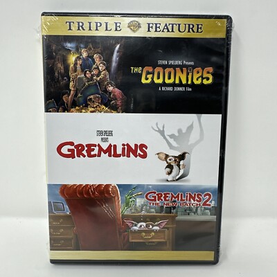 Warner Bros 2011 1000216712 Goonies Gremlins 1 & 2 DVD Triple Feature New Sealed
