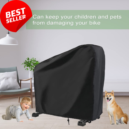 Exercise Bike Cover, Waterproof, Dustproof, Upright Cycling, In/Outdoor Storage - Picture 6 of 12