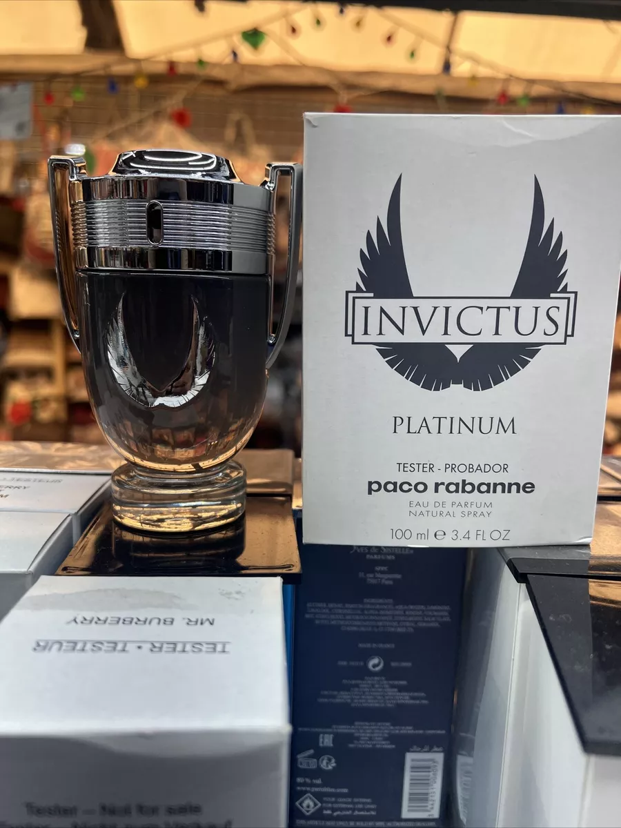 INVICTUS PLATINUM EDP 3.4 oz 100 ml Spray MEN Paco Rabanne white box full bottle