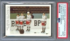 1970 Swedish Hockey Card #182 Jerry LACKEY Larry SKIME Tim Shechy USA Team PSA 9