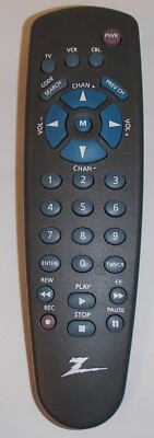 Zenith TV VCR CABLE Universal Remote Control ZEN350KD EIA343 SK64-002