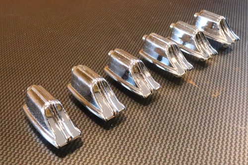 Rogers USA Beavertail Small Tom Drum Lugs 6pk Vintage 1970's #6 - Picture 3 of 12