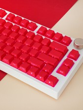 Red Side Printed Doubleshot PBT Keycap RGB Shine Through Keycap Set