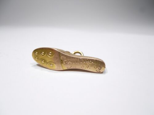 1927 MIAA CHAMPS COACH WILLIAMS 10K GELBGOLD FUSSBALLSCHUH ANHÄNGER CHARM - Bild 8 von 14