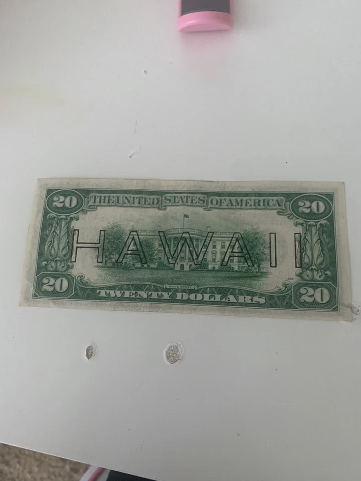 1934A  AC $20 Hawaii Dollar PMG 25 Very Fine FR #2305*. Extremely Rare - Image 2 of 2