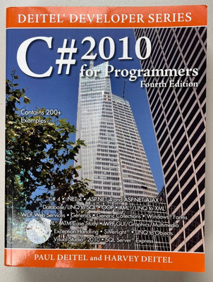 C# Sharp 2010 for Programmers Deitel Developer Series Paperback