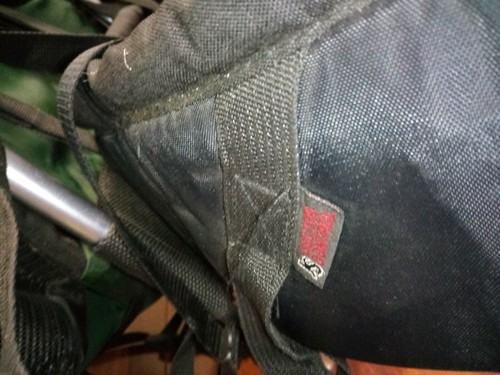 Vintage Jansport External Frame Backpack Hip Wings Hiking Camping Leather - Picture 8 of 8