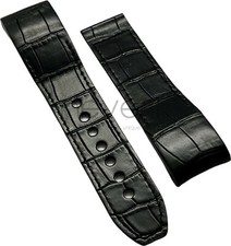 HYSEK - BRACCIALE - SWISS MADE - VERA PELLE - 23 X 21MM - NERO - NOS