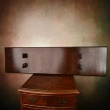 Universal Brown Wooden Wall Mount Hanger for Saber Display with Scabbard - Sword