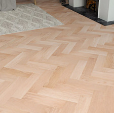 10mm Brightwood Herringbone Oak Engineered Wood Flooring "A5 SAMPLE"