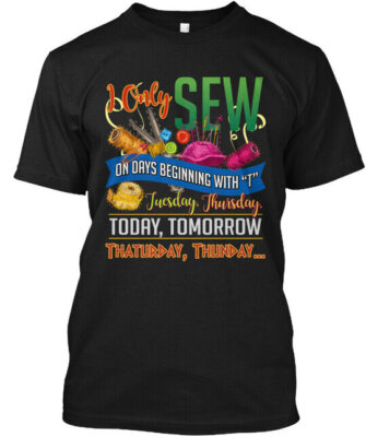 Sewing- New Year Exclusive T-Shirt Made in the USA Size S to 5XL
