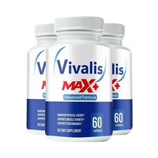 3-Pack Vivalis Max Supplement For Men, Max Strength, Vivalis Max - 180 Capsules