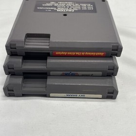 Nintendo NES Games Lot with Cases Top Gun Dash Galaxy Sky Shark Tested