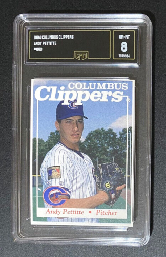 1994 COLUMBUS CLIPPERS TEAM ISSUE ANDY PETTITTE GMA 8 NM-MT SCARCE CARD