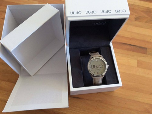 LIU JO Luxury - OROLOGIO con brillantini e cinturino in pelle beige. | eBay