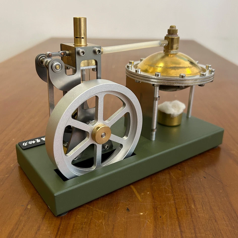 Innovative Vertical Live Steam Engine Generator Motor Toy Complete Set w/ Bioler - Image 4 of 4