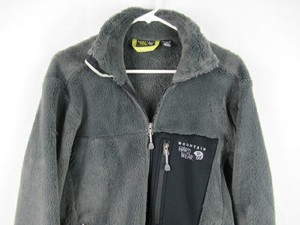 Mountain-HardWear-Fleece-Jacket-Full-Zip-Very-Soft-Gray-MENS-SMALL
