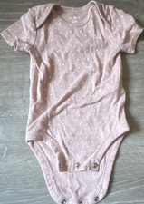 Carter's Pink Polka Dot Short Sleeve Snap One-Piece 3m Bodysuit