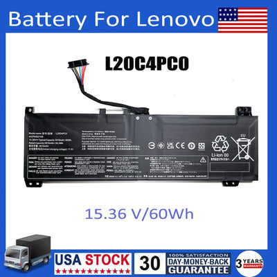 New 15.36V 60Wh L20C4PC0 L20D4PC0 L20L4PC0 L20M4PC0 Battery For Lenovo Laptop