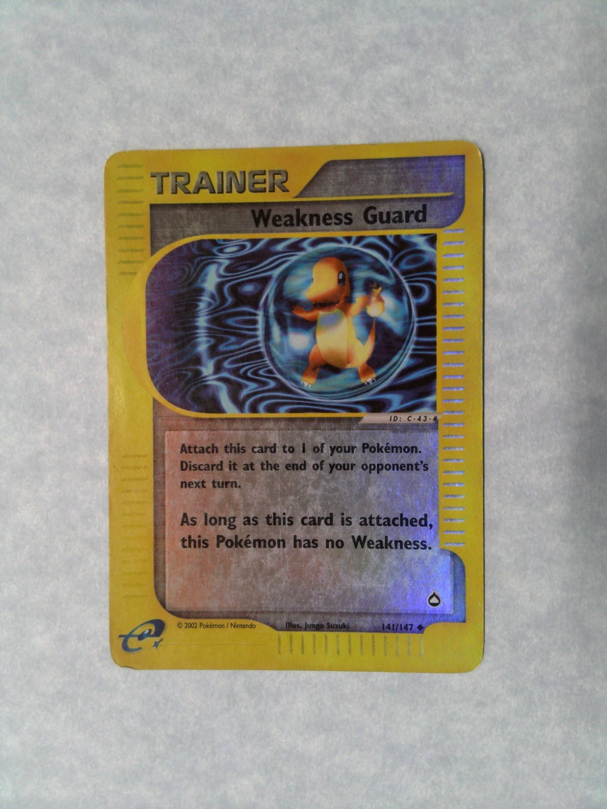 Weakness Guard Trainer 141/147 Aquapolis E-Reader Reverse Holo Pokemon TCG HP
