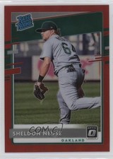 2020 Panini Donruss Optic Rated Rookies Red Prizm 56/60 Sheldon Neuse #69 13c1
