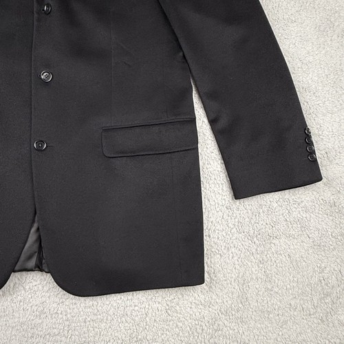 Loro Piana Blazer Mens 42L Black 100 Cashmere Canada Italy Sport Coat Jacket EUC - Picture 6 of 20