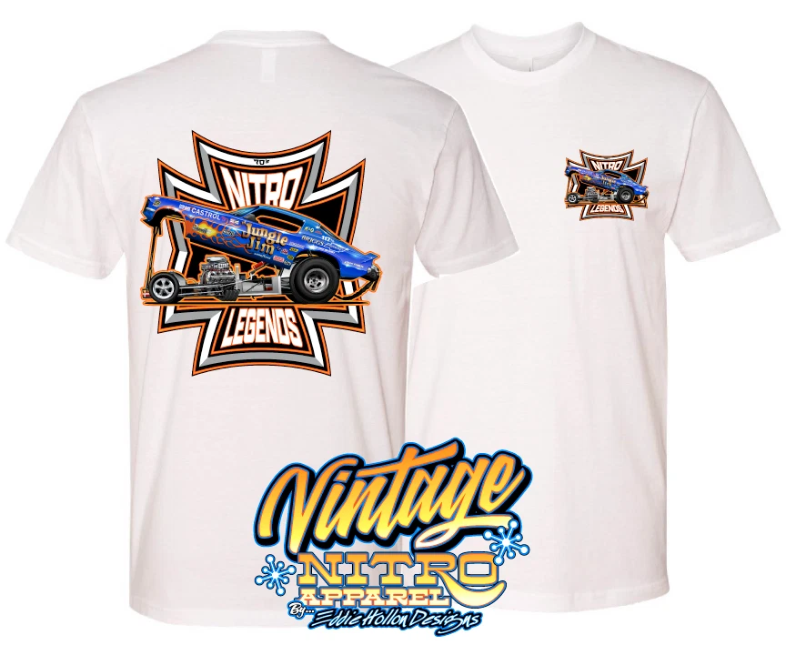 Camiseta NITRO LEGENDS Jungle Jim Camaro Funny Car (299-009) Foto 2 de 4