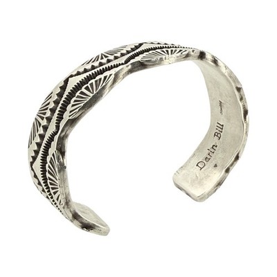 Vintage Darin Bill Navajo Sterling Silver Armreif   80,2 Gram-Signiert